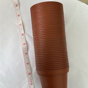 Set of 39 new plastic nursery pots
